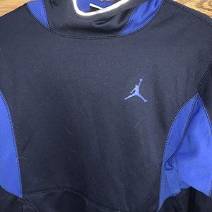 And1 Youth Athletic Hoodie XL Long Sleeve NAVY BLUE TWO TONE THERMAFIT